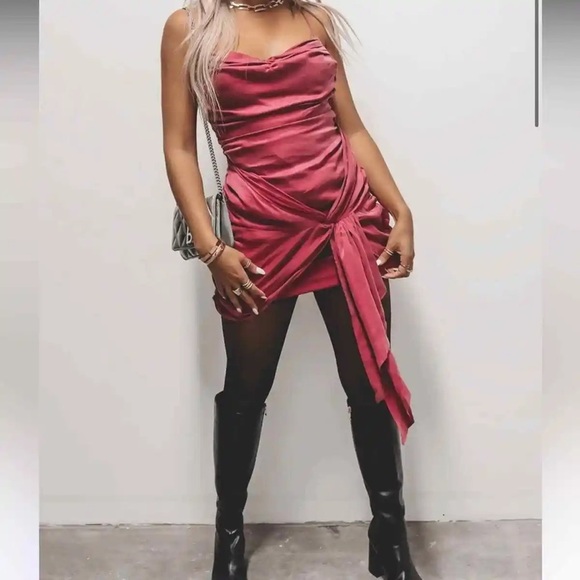 For Love & Lemons Allie Mini Dress in Pink - Picture 6 of 12